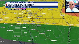 Weekend Wx: Mainly dry Saturday & STORMY on Sunday
