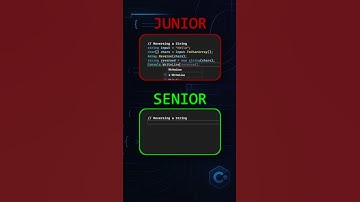 Junior vs. Senior in C# | Reversing a String 🚀