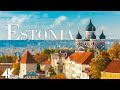 Flying over estonia 4k u relaxing music with stunning beautiful nature 4k ultra