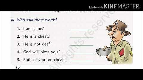 Class 2 English Chapter 3 Deaf and Mute