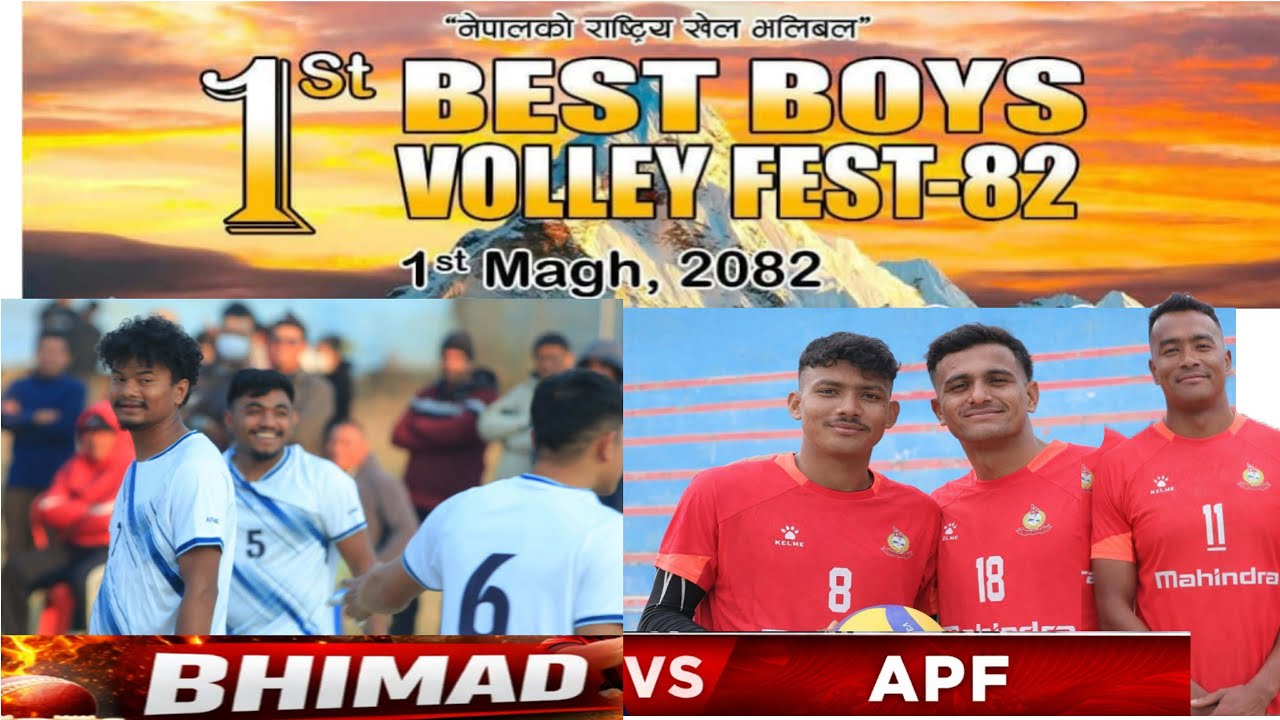 Best Boys Bhimad vs APF - 1st Best Boys Volley Fest 2082