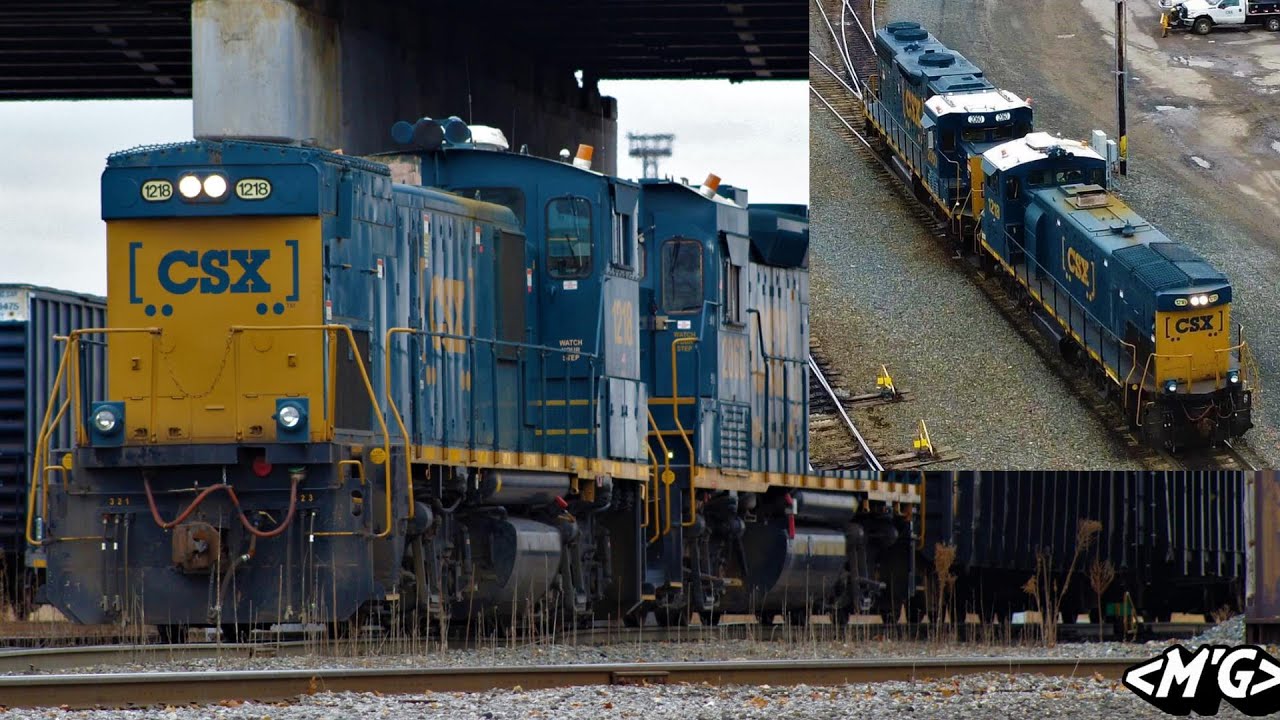 CSXT 1218 Returns to Niagara Yard - YouTube