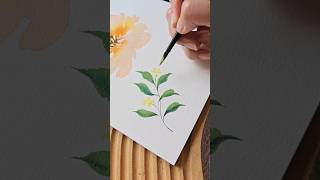 Painting Watercolor Leaves / Relaxing Video