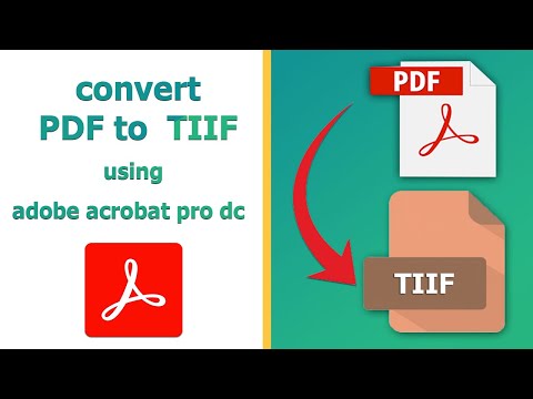 Video: Bagaimana cara mengonversi PDF ke TIFF di Windows 10?