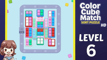 Color Cube Match Level 6 Solution Walkthrough