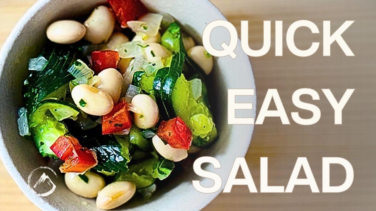 Simple Soy Bean Salad: Applying Shōjin Ryōri Principles to Mediterranean Cuisine