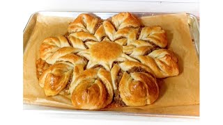 Moist and delicious star bread with coconut filling screenshot 2