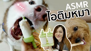 ไอติมหมา! ทำอาหารให้ลูกๆกัน + ASMRหมา สุดฟิน! // (ASMR้ กลับมาแล้ว)