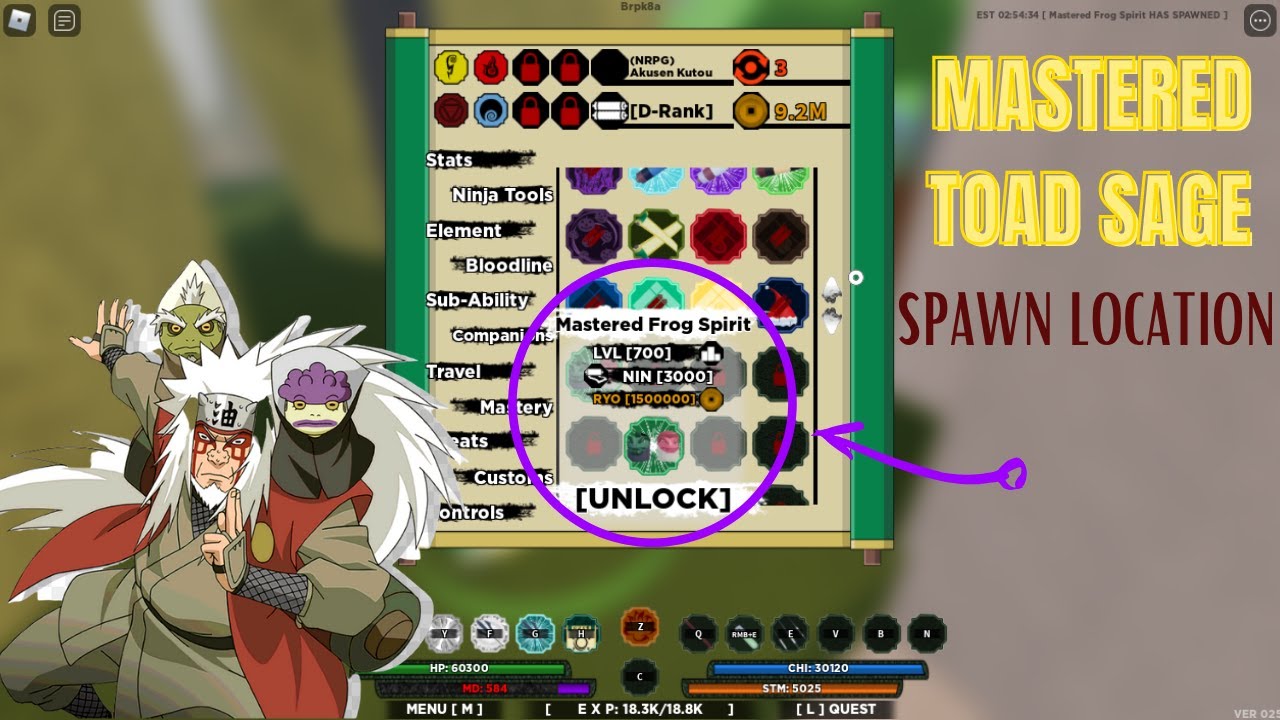 MASTERED FROG SPIRIT SPAWN LOCATION Shindo Life YouTube