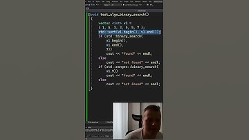 Algo STL - binary_search - E20  #shorts