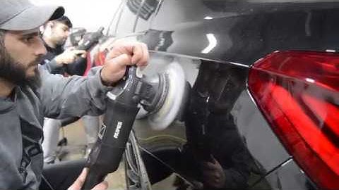 Paint Correction & Ceramic Coating on a destroyed black BMW 750LI!!