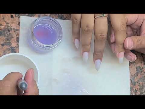 How to do STILLETOS Shape Nails Using Square Curve Tips | Tips & Tricks ...