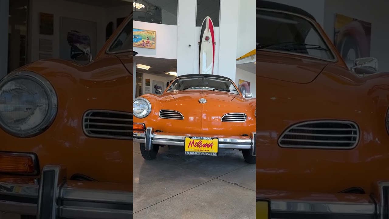 Orange Karmann Ghia is a total showstopper