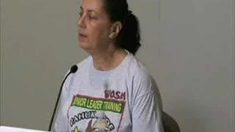 UNMC Linda Chaney on her scouts race with the torn...