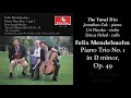 Miniature de la vidéo de la chanson Piano Trio No. 1 In D Minor, Op. 49, Mwv Q29 “Grand Trio”: I. Molto Allegro Ed Agitato