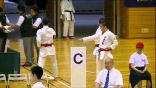 06383 20150606関東大会男子団体型試合前