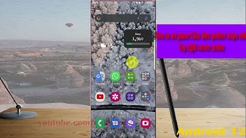 Samsung Galaxy S22 Ultra : How to set pause Click after pointer stops with Top right corner action