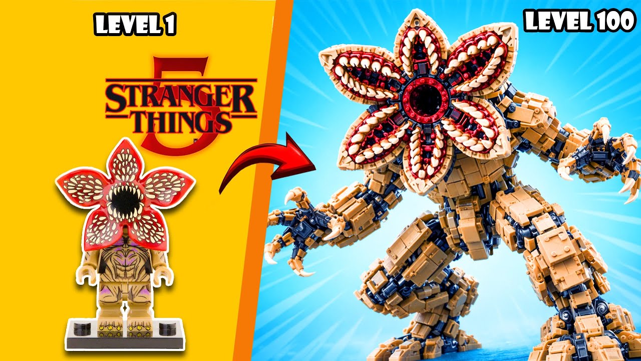 LEGO STRANGER THINGS 5: I Made Demogorgon Monster In Lego | Bricks Legory