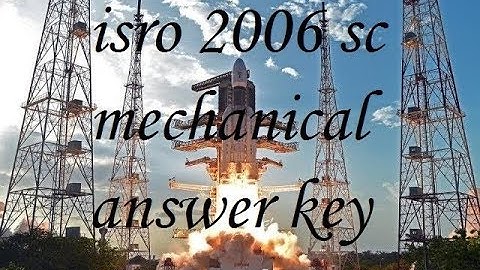 ISRO 2006 KEY SC MECH  -NBTE PREP