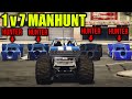 GTA 5 Manhunt: 1 YouTuber vs 7 Pro Hunters