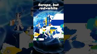 Europe, but red=white country russia geography history ukraine map shorts short