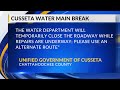 Water main breaks on Old Louvale Road due to extreme cold weather
