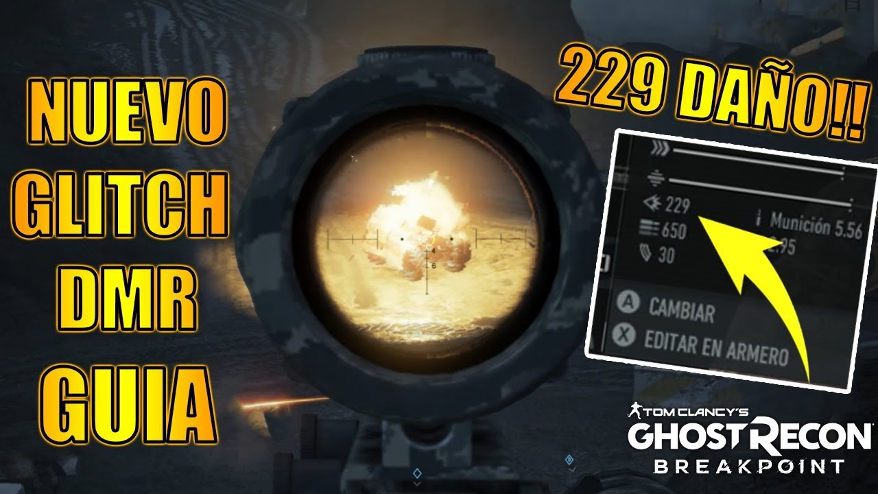 Ghost Recon Breakpoint DMR GLITCH Tutorial Espa ol YouTube ghost-recon-breakpoint-dmr-glitch-tutorial-espa-ol-youtube