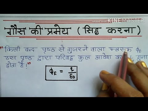 गौस की प्रमेय#सिध्द करना #Gaus theorem with proof #class12 physics important derivation board exam