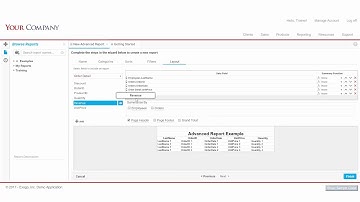 Basic Training - Advanced Reports
