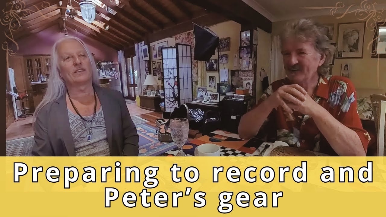 Baz and Pete discuss preparing to record and Pete's gear setup