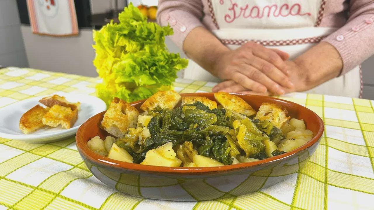 Receta tradicional de la Campania: papas con escarola, ¡delicioso!