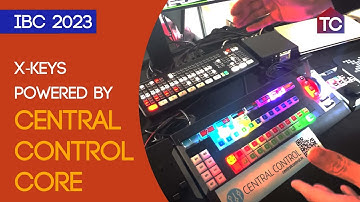 X-Keys modular ATEM or vMix switcher with Central Control Core (IBC 2023)