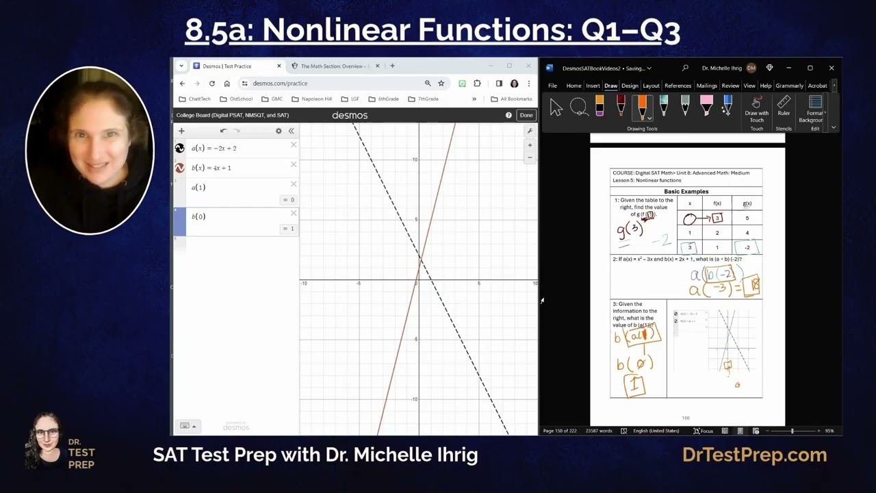 SAT Math 8.5: Nonlinear Functions - HeyDrTestPrep.com
