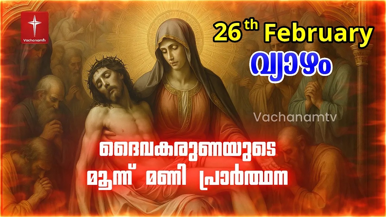 26th February 2026 | ദൈവകരുണയുടെ പ്രാർത്ഥന | 3 മണി Vachanamtv | ROSARY OF DIVINE MERCY #karunakontha