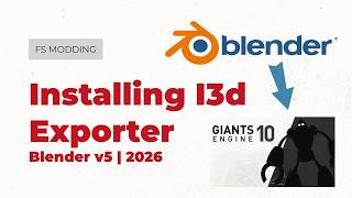 How to Install i3D Exporter | 2026 | Blender V5