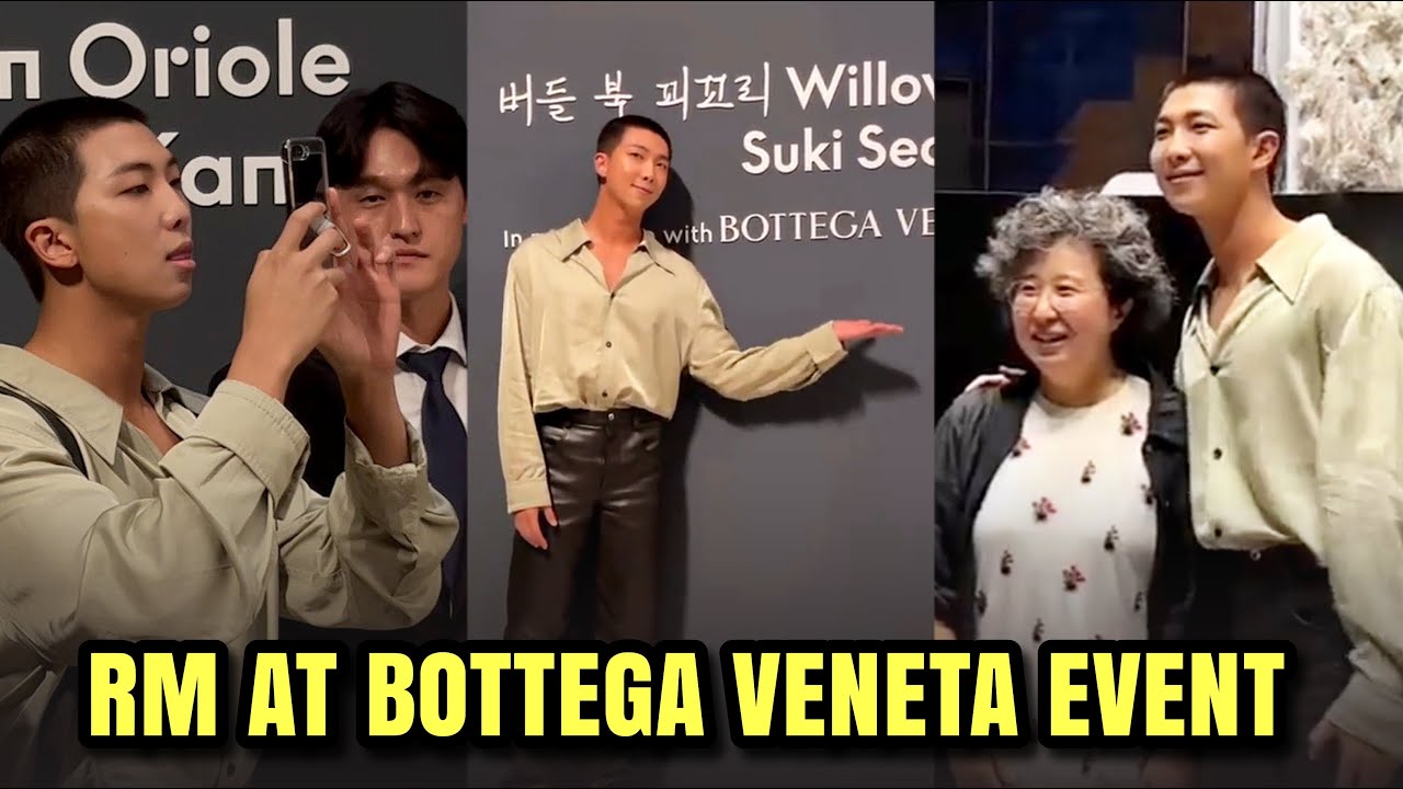 BTS RM attends Bottega Veneta Art Exhibition Event in Seoul 2023 