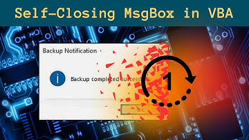 Self-Closing MsgBox in Excel VBA using WScript.Shell