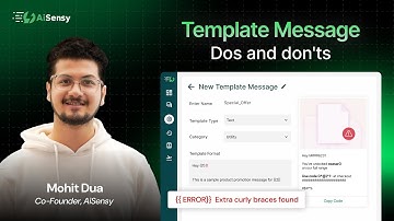 Troubleshooting errors while submitting WhatsApp template messages via AiSensy | Dos & Don