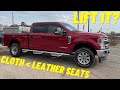 WRECKED F250 SUPERDUTY SWAPPING CLOTH FOR LEATHER SEATS