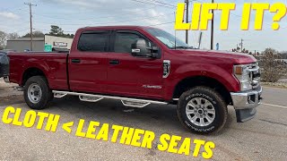 WRECKED F250 SUPERDUTY SWAPPING CLOTH FOR LEATHER SEATS