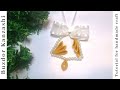 DIY kanzashi harang karácsonyfa dísz / Amazing Christmas bell with kanzashi petals
