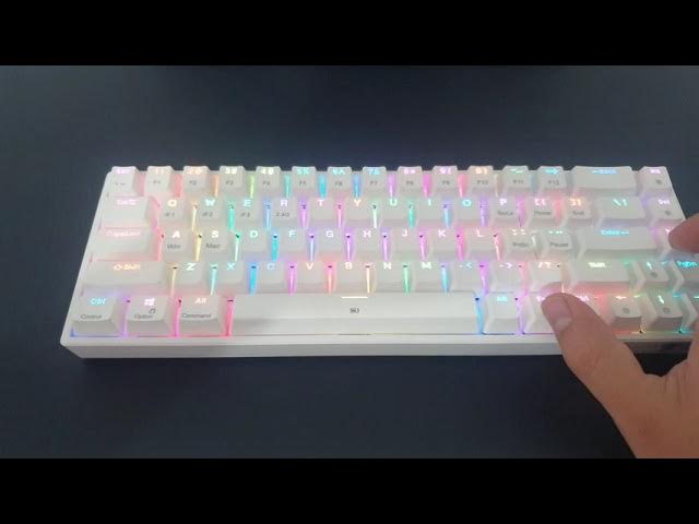  TECURS Wireless Gaming Keyboard, 80% TKL Mechanical