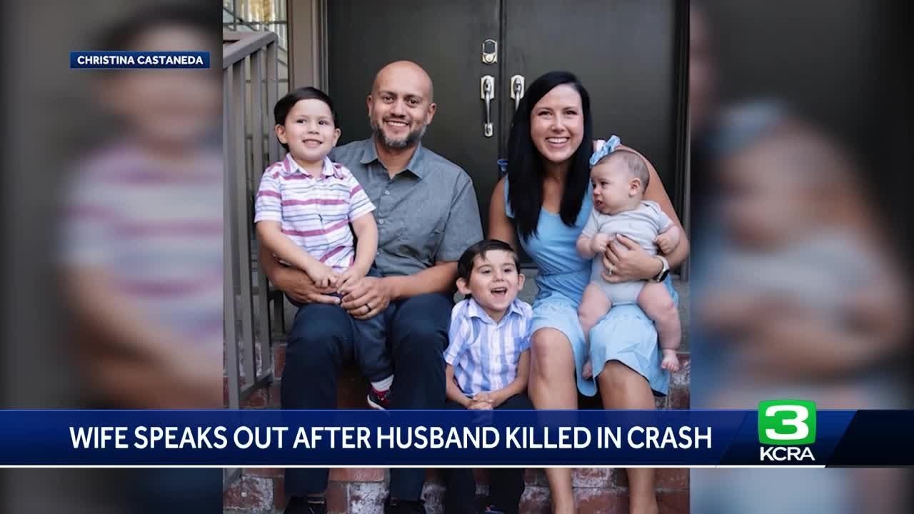 Wife speaks out after husband killed in crash - YouTube