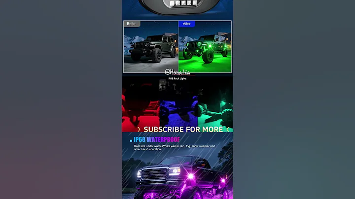 Light Pulse！ Honalia RGB Underglow Lights.💥