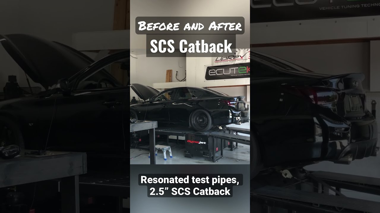 Q50 3 7 Straight Pipe Vs SCS Catback