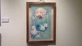 JY 水彩画　3作品 きらめく水彩画」展 ヒヅキカヲル 制作作品 2024.7.3~8 Mireya