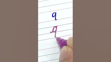 q - cursive writing small a to z | cursive handwriting practice #lNRCursivegraphy #shorts
