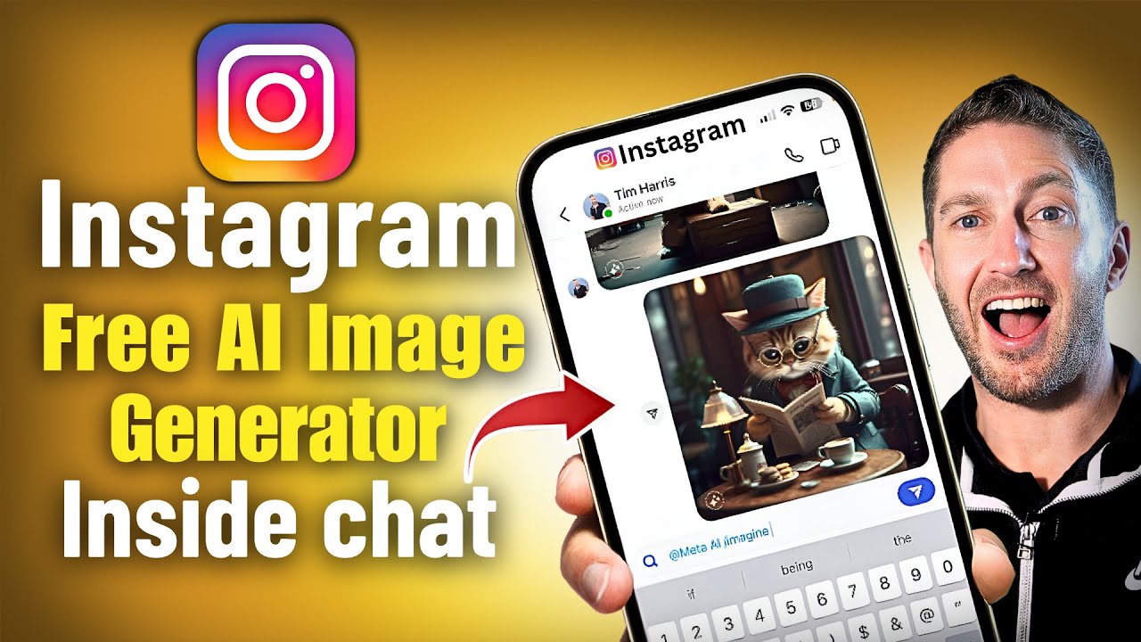 Instagram's Free AI Image Generator (BUILT IN to DM's!) - YouTube