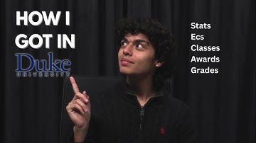 How I Got In #6 || Stats, ECs, Awards, Etc. (Duke)