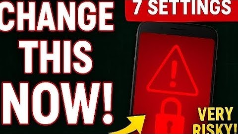 Your Phone Is NOT Safe ‼️ Fix These 5 Settings 😨